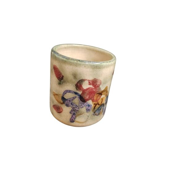 Clouds Folsom Pottery Cup, Flower Floral, Bud Vase, Small Planter, Pen Holder - Picture 1 of 3